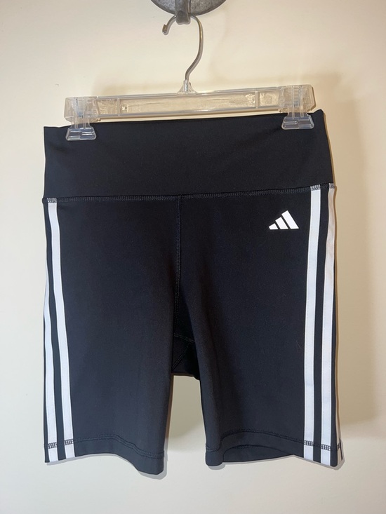 adidas Pants - Adidas Techfit Aeroready Biker Shorts Black 3 Stripe High Rise Women’s M